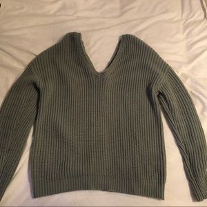 Pastel green knit sweater